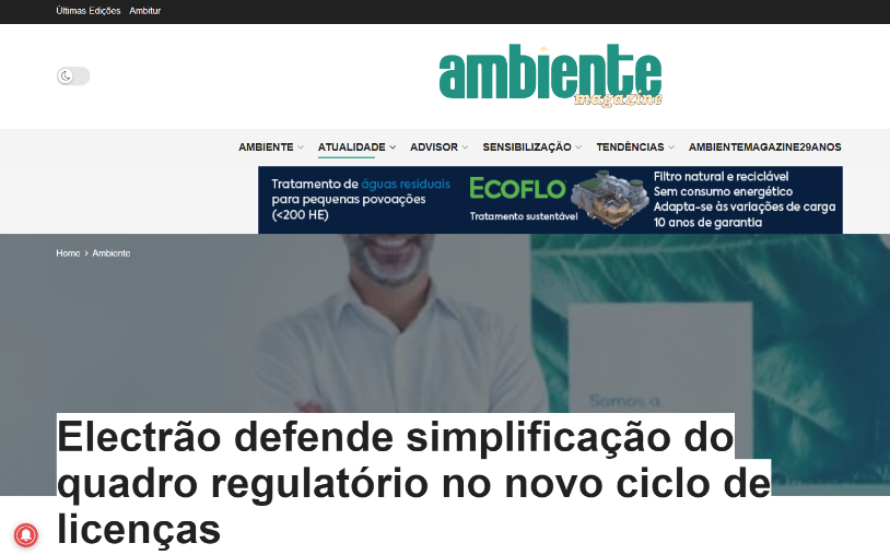 Electrão advocates simplification of regulatory framework in new licensing cycle