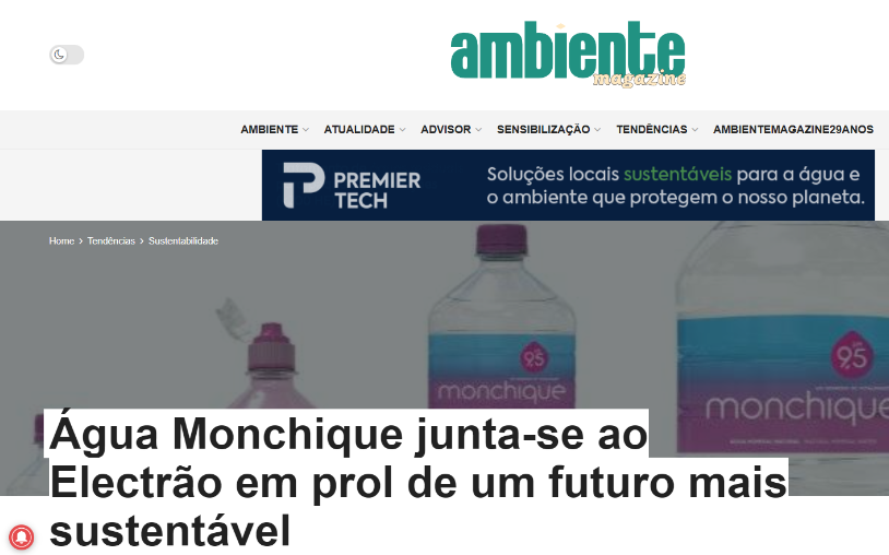 Monchique Water joins Electrão for a more sustainable future